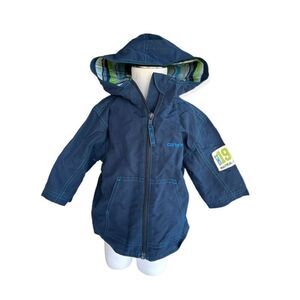 Baby Boys Carters Nautical Hooded Lightweight Full Zip Jacket - Sz 12 mo